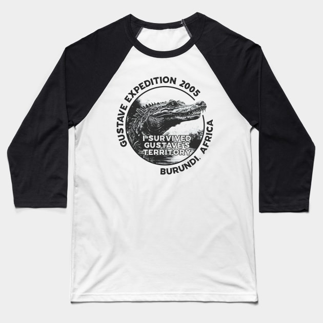 the killer crocodile Expedition 2005 in Burundi, East Africa T-Shirt Baseball T-Shirt by stuff101